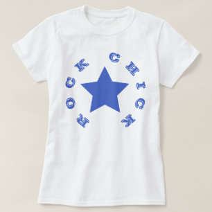 CHICK ROCK   Chemise T-Shirt de base de la Navy Bl