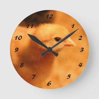 Chick Round Clock
