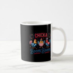 Chicka Boom Boom Chicken Crew Patriot 4th Of July Coffee Mug