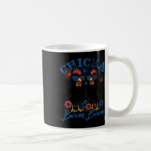 Chicka Boom Boom Patriotic Chicken 4th Of July Usa Coffee Mug