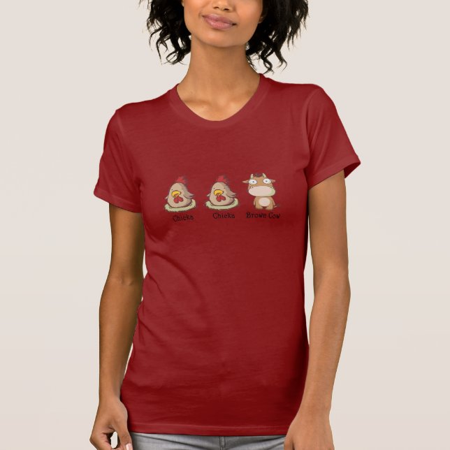 Chicka Chicka Brown Cow T-Shirt (Front)