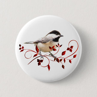Chickadee 2 Inch Round Button