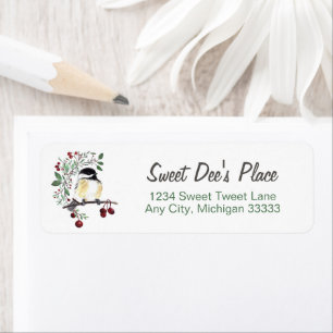 Chickadee Art Return Address