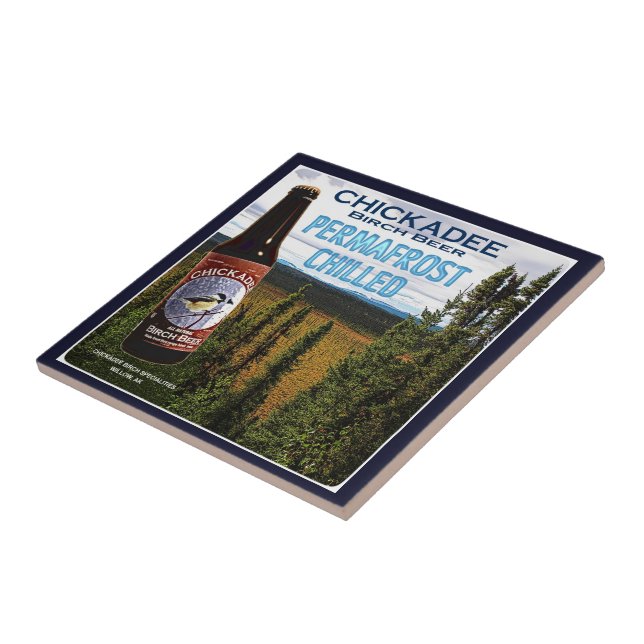 Chickadee Birch Beer Tile (Side)