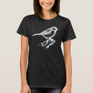 Chickadee Bird Funny Cute Birds Animal Lover Graph T-Shirt