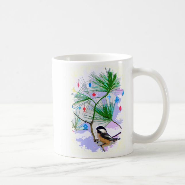 Chickadee Bird in Tree Mug (Right)