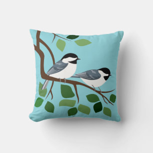 Chickadee Bird Pillows