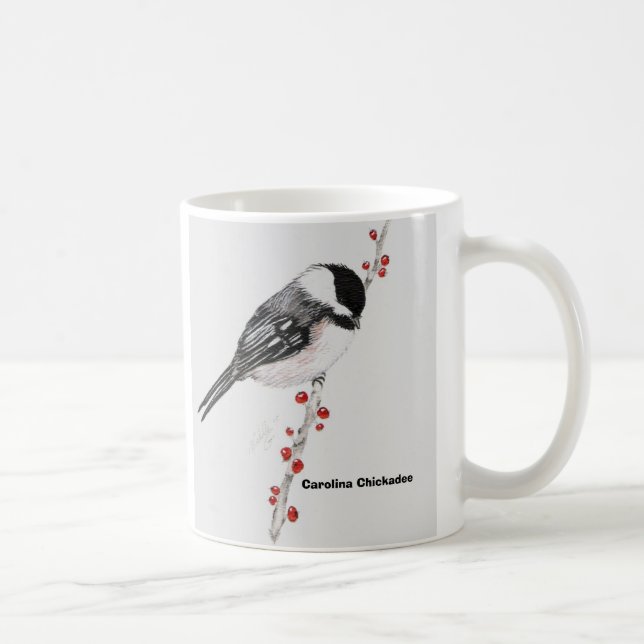chickadee, Carolina Chickadee Coffee Mug (Right)
