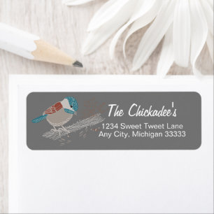 Chickadee Chanson Oiseau Gris Art