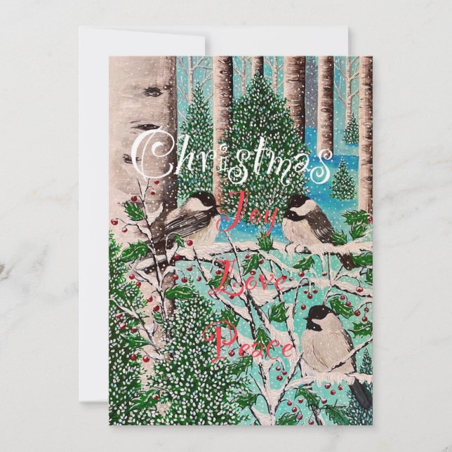 Chickadee Chatter Notecard (Front)