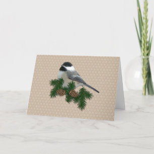 Chickadee Christmas Card