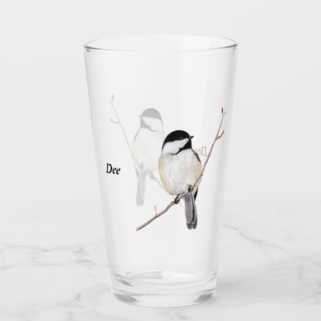 Chickadee Glass (Front)