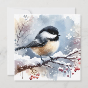 Chickadee Greeting Card