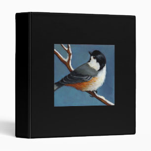CHICKADEE : HIVER : ART : RÉALISME : CLASSEUR