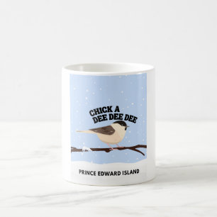 Chickadee in Winter PEI Mug