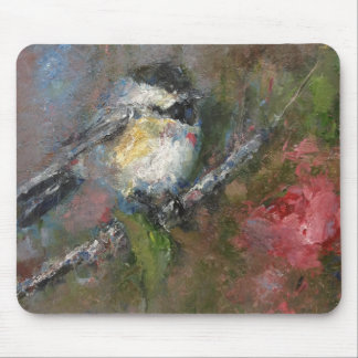 chickadee mouse pad