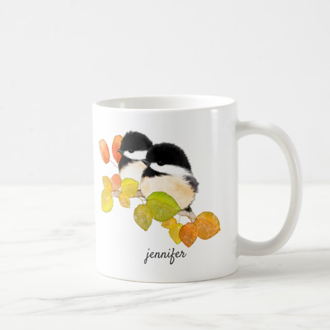 Chickadee Personalized Mug (Right)