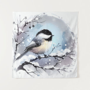 Chickadee Tapestry
