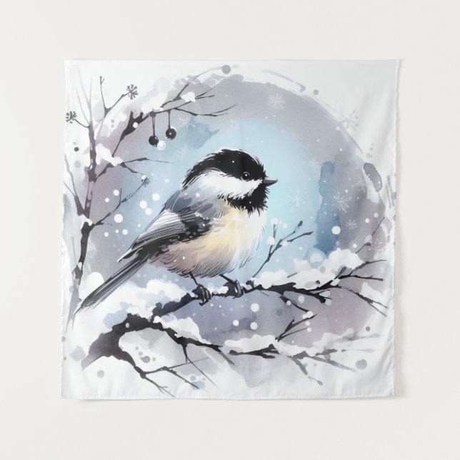 Chickadee Tapestry (Front)