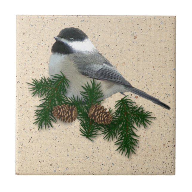 Chickadee Tile (Front)