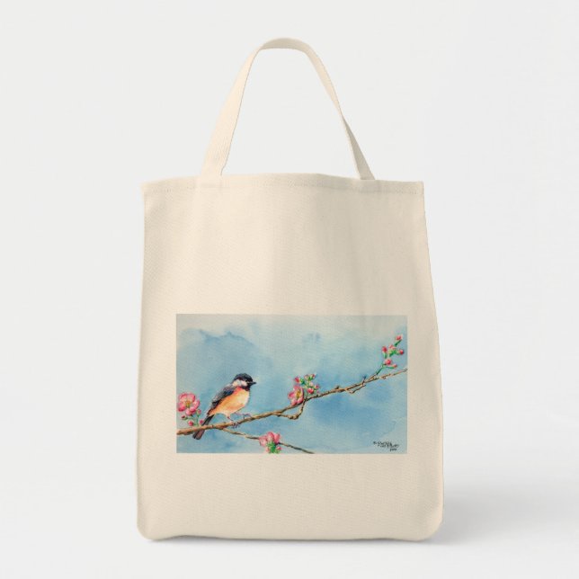 Chickadee Tote Bag (Front)
