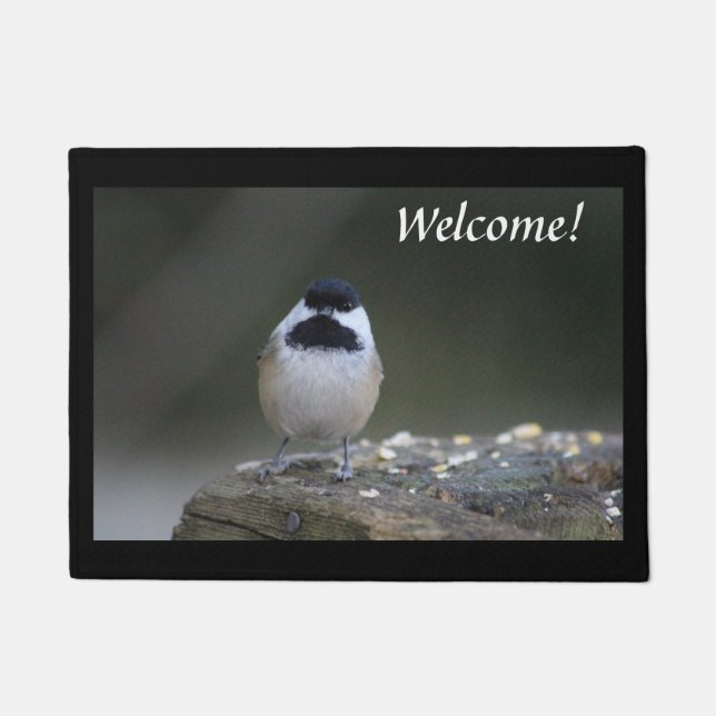 Chickadee Welcome Mat (Front)