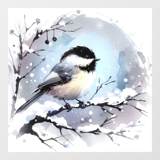Chickadee Window Cling (Sheet)