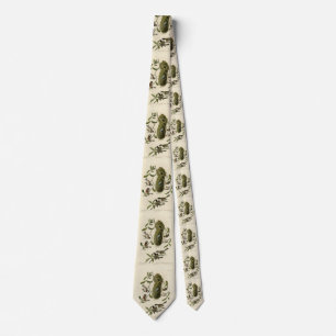 Chickadees and Bushtit, Audubon's Birds of America Tie