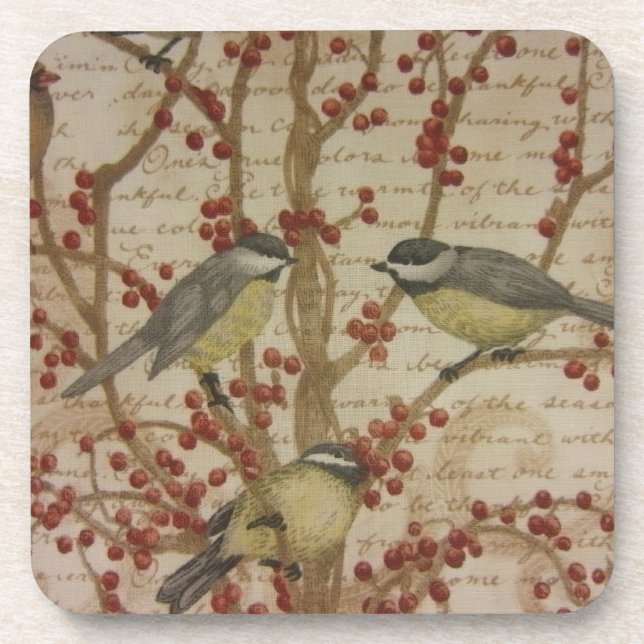 Chickadees Coaster (Front)
