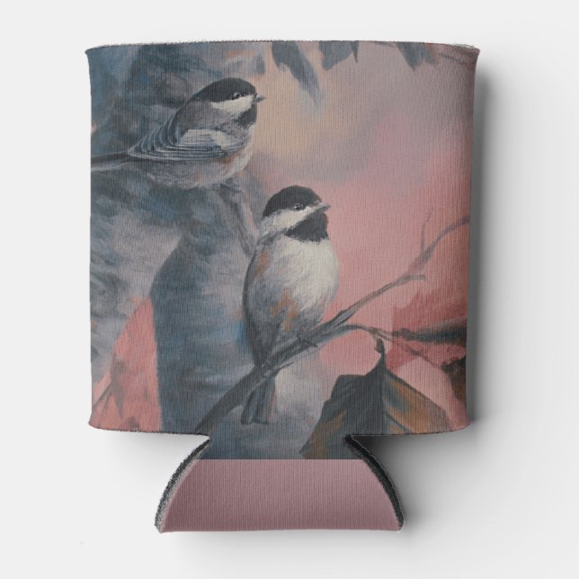 Chickadees [collectors edition] by Jason Street Can Cooler (Front)