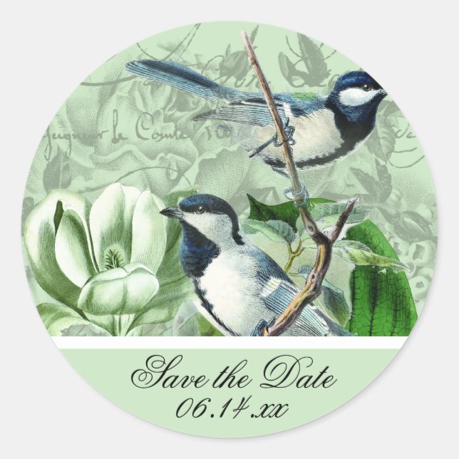 Chickadees et Magnolias Enregistrer les stickers D (Devant)