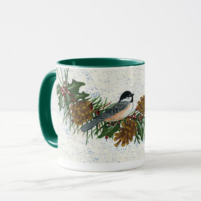 Chickadees Mug (Front Left)
