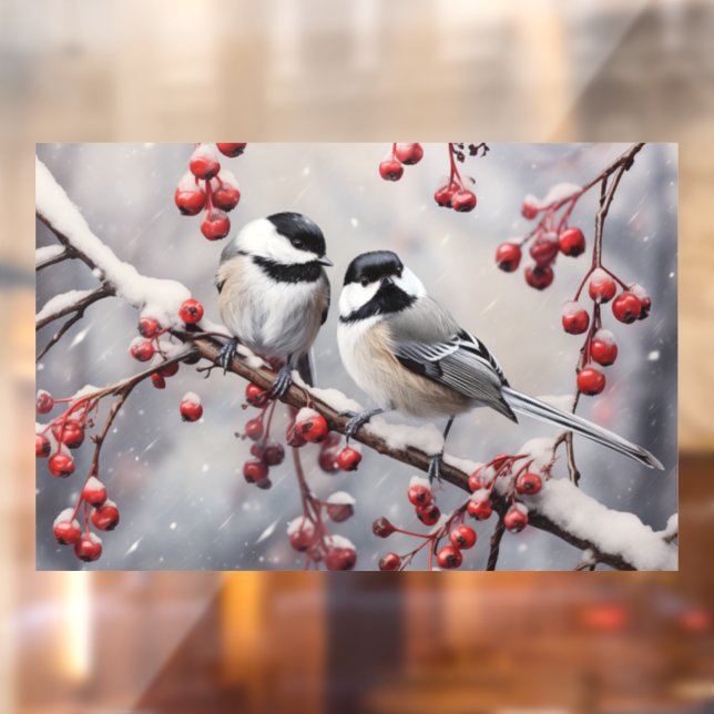Chickadees Window Cling (Sheet 2)