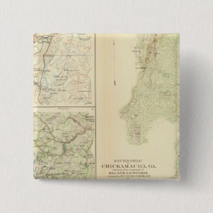 Chickamauga, Ga 2 Inch Square Button