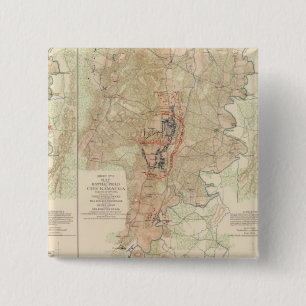 Chickamauga, Turkeytown Valley 2 Inch Square Button