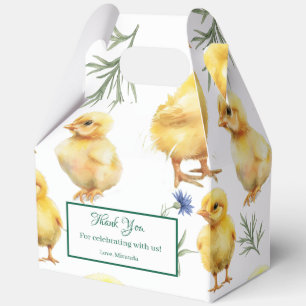Chicken 1st birthday Farm animal Birthday Favor Box