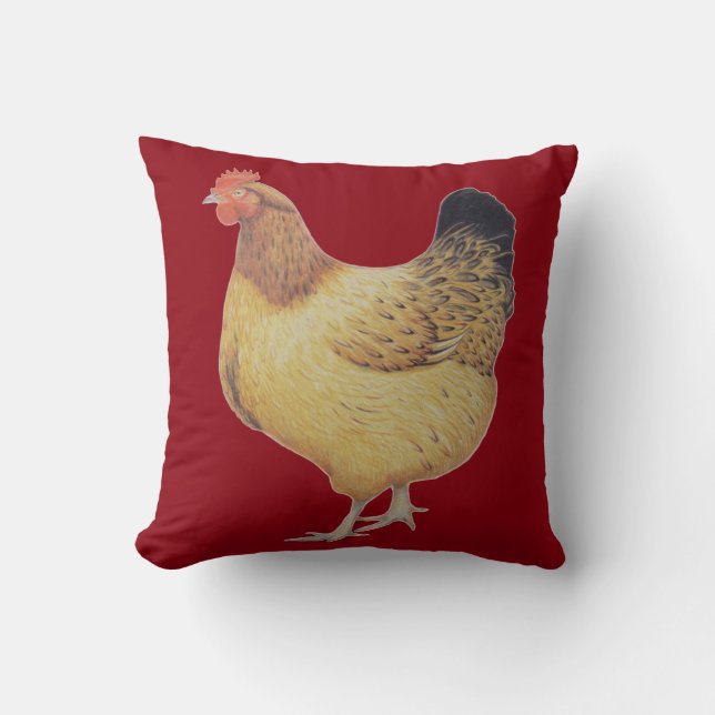 Chicken 2012 throw pillow (Front)