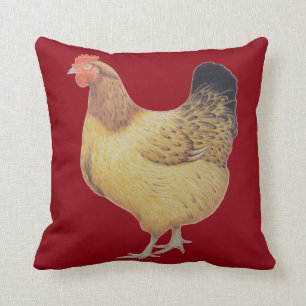 Chicken 2012 throw pillow