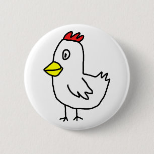 Chicken 2 Inch Round Button