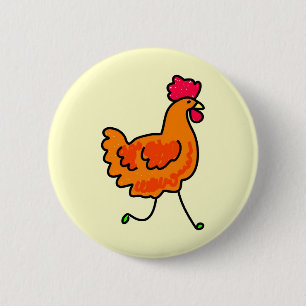 chicken 2 inch round button