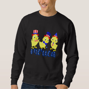 Chicken 4th Of July American Flag Tee Women Chicke