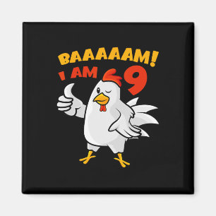 Chicken 9th Birthday Party Farm Chick Rnyard Cluck Magnet