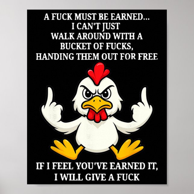 Chicken - A Must Be Earned  Poster (Front)