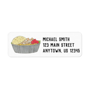 Chicken and Rice Platter Plate NYC Halal Cart Food