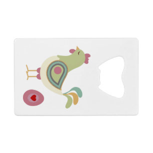 Chicken And The Egg Credit Card Bottle Opener