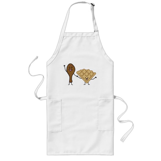 Chicken and Waffles American & Southern Cooking Long Apron (Front)