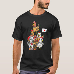 Chicken Animal Poultry Farmer Men Women Kids T-Shirt