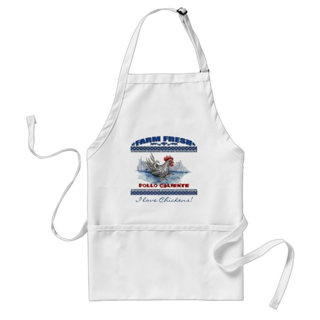 Chicken Apron - I love Chickens! (Front)