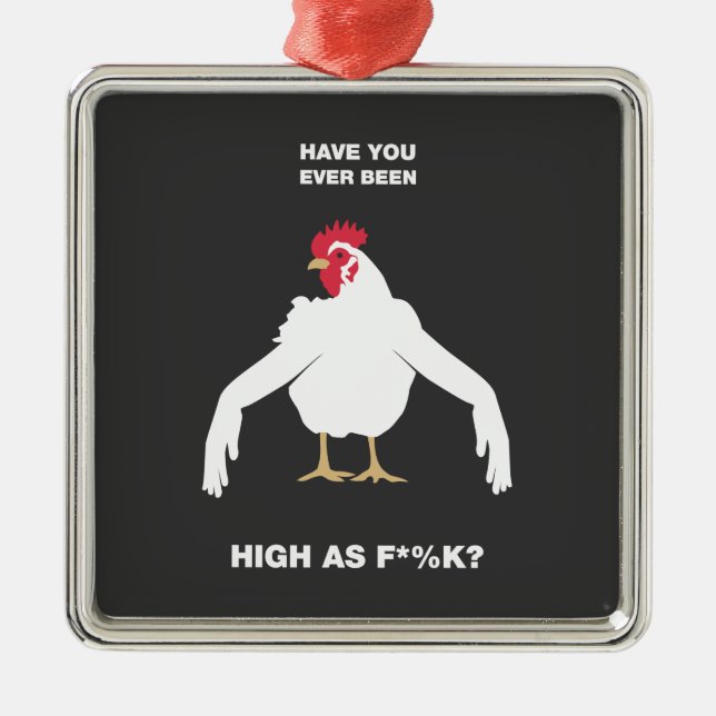 Chicken Arms Metal Ornament (Front)