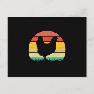 Chicken Art Chicken Retro Vintaage Postcard